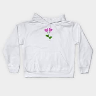 Purple couple of Dasies Kids Hoodie